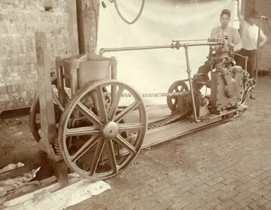 Bury compressor on forklift